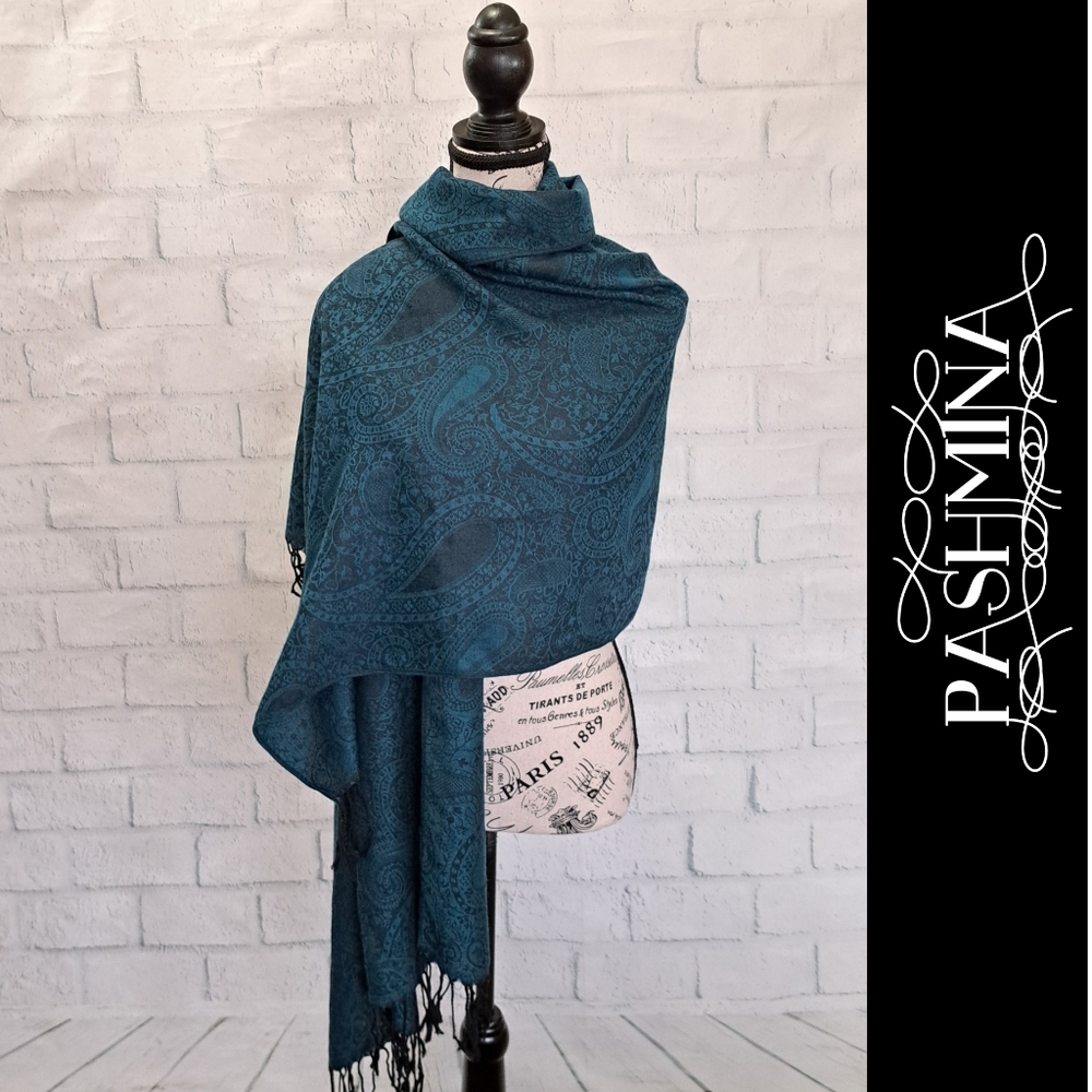 SALE. Teal pashmina